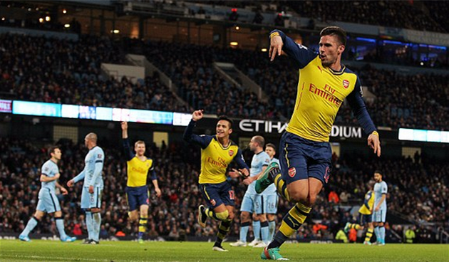 Жиру удваивает счет, dailymail.co.uk