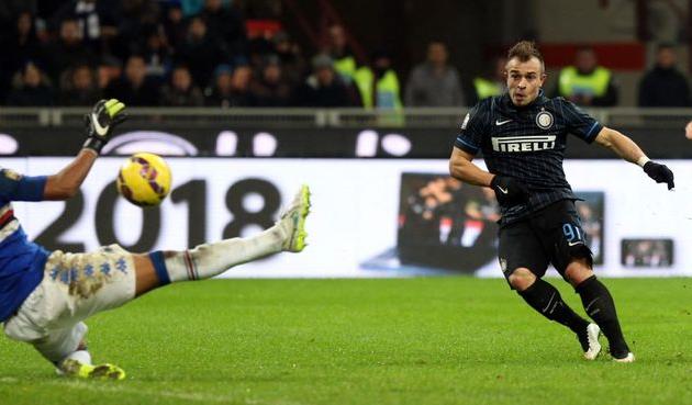 Шакири забил свой первый гол за Интер, фото corrieredellosport.it