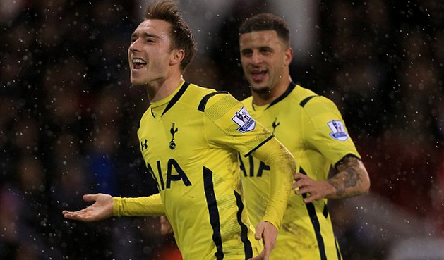 Кристиан Эриксен оформил дубль, dailymail.co.uk