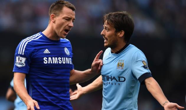 Джон Терри и Давид Силва, Getty Images