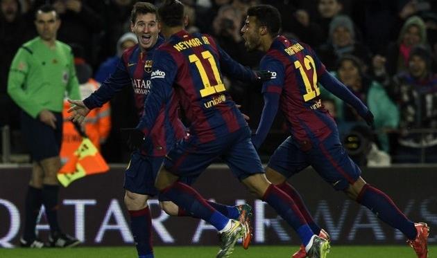 Месси, Неймар и Рафинья, marca.com