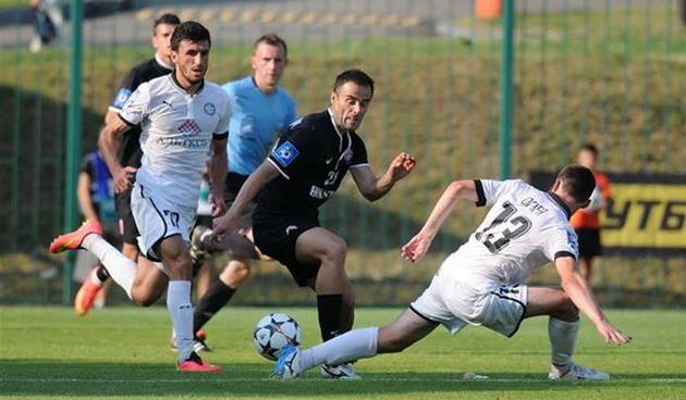 Любенович (в центре) отличился в составе Зари, фото Football.ua