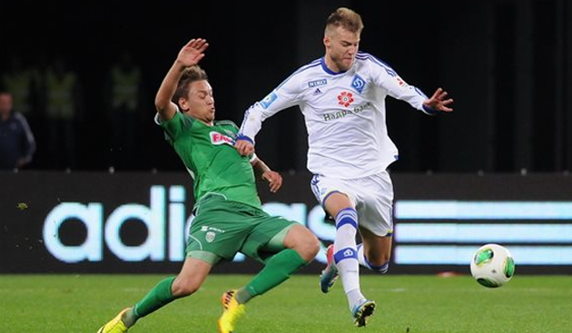 Мартынюк против Ярмоленко, фото Ильи Хохлова, Football.ua