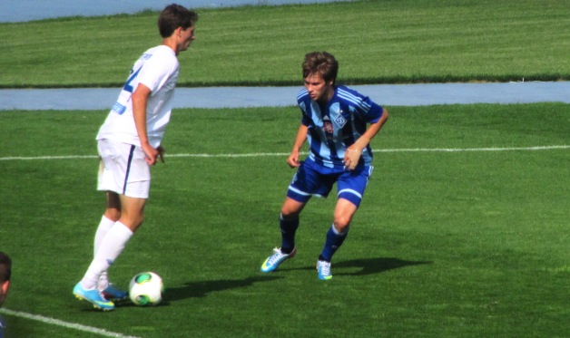 Динамо-2 просматривает грузинского легионера Джгереная (слева), фото Артура Валерко, Football.ua