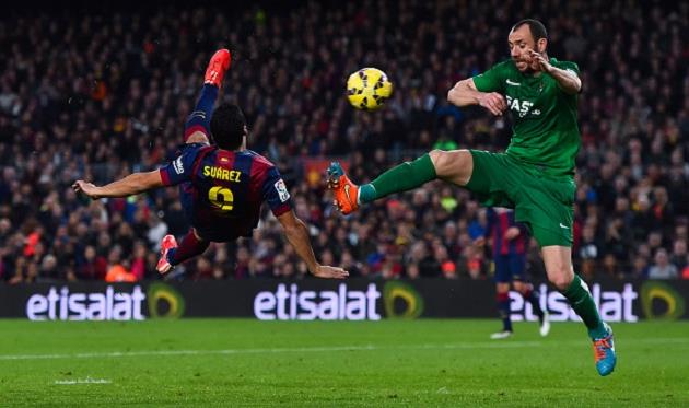 Голевой удар Суареса, фото Getty Images