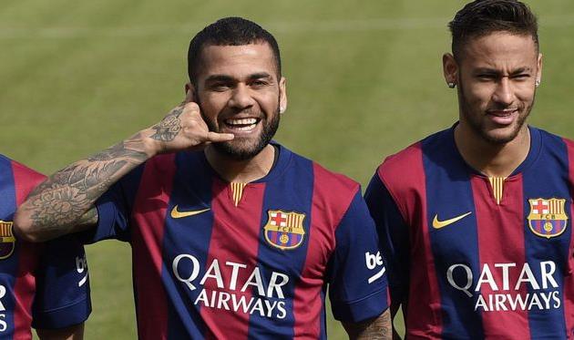 Дани Алвес и Неймар, as.com