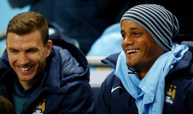 Венсан Компани и Эдин Джеко, Getty Images