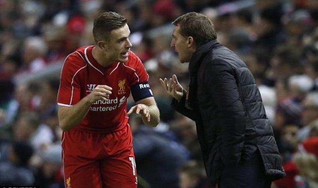 Джордан Хендерсон и Брендан Роджерс, фото Reuters