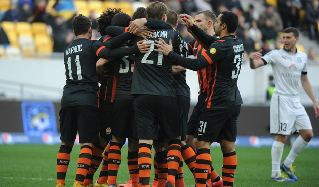 Радость игроков Шахтера, twitter.com/FCShakhtar