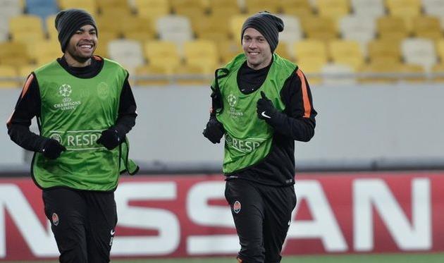 Дентиньо и Бернард, фото Б. Заяца, Football.ua