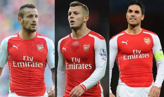 Дебюши, Уилшир и Артета, Getty Images