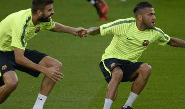 Пике и Алвес, Getty Images