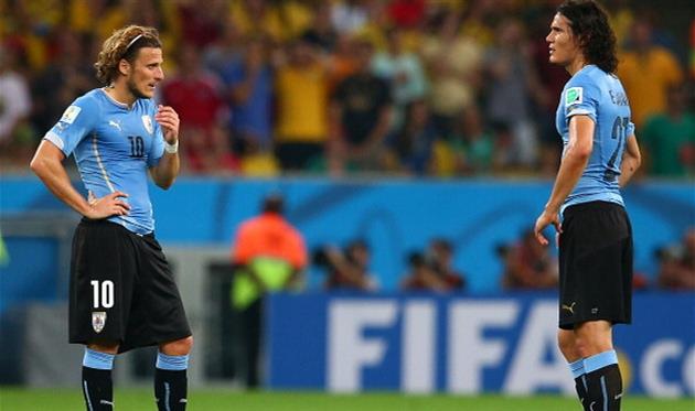 Диего Форлан и Эдинсон Кавани, Getty Images