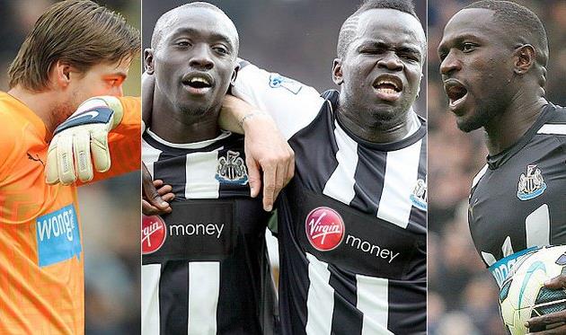 Крул, Сиссе, Тиоте, Сиссоко, коллаж telegraph.co.uk