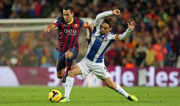 Хави против Серхио Гарсии, fcbarcelona.com