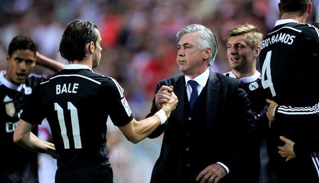 Карло Анчелотти и игроки Реала, getty images