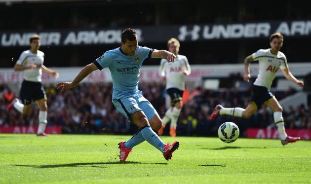 Агуэро забил единственный гол в матче, Getty Images