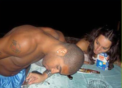 Адриано с неизвестной подругой