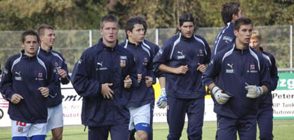 Чехи готовятся к матчу в Запорожье, sportovninoviny.cz