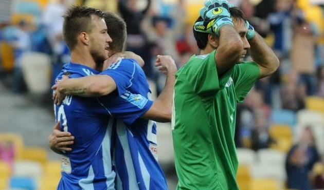 Радость киевлян, шок ПАнькива, Фото Ильи Хохлова, football.ua