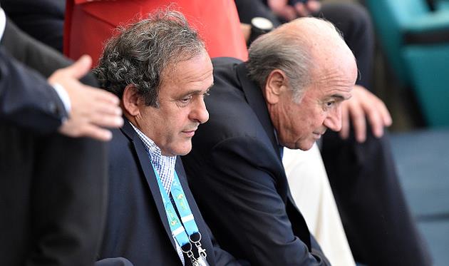 Мишель Платини и Зепп Блаттер, Getty Images