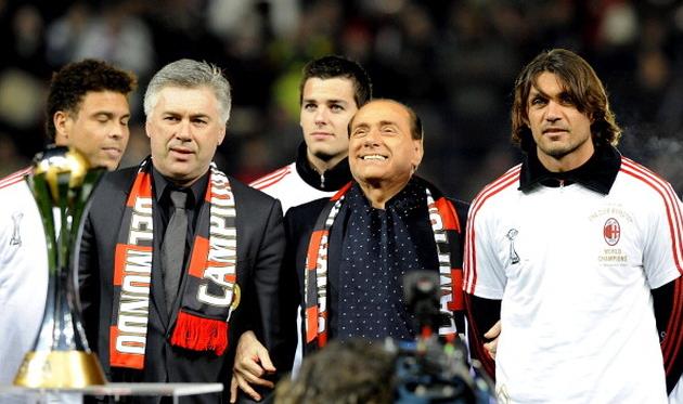 Карло Анчелотти и Сильвио Берлускони, Getty Images