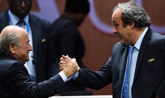 Зепп Блаттер и Мишель Платини, Getty Images
