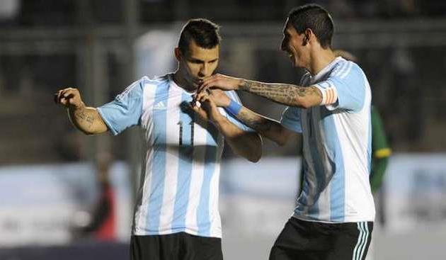 Агуэро и Ди Мария, ole.com.ar