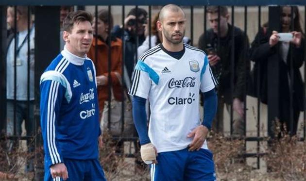 Месси и Маскерано, Getty images