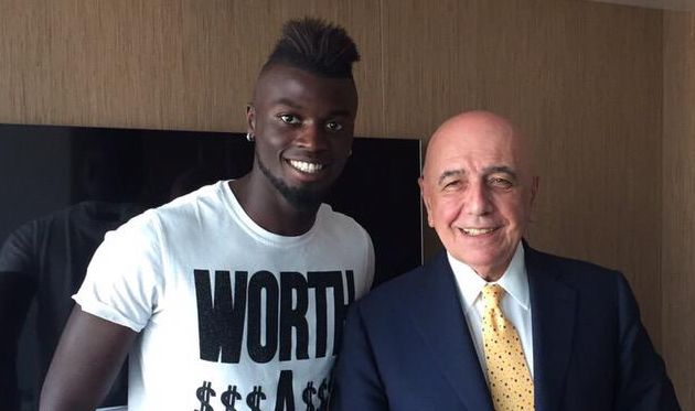 Мбайе Ньянг и Адрианно Галлиани, фото твиттер Ньянга