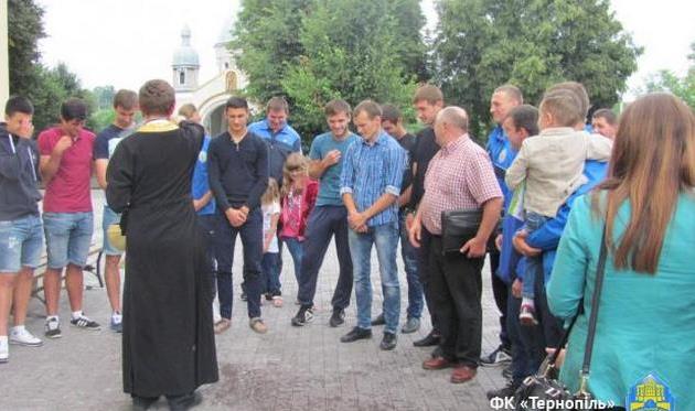 Тернополяне к матчу готовились и через духовные практики, fc.ternopil.ua
