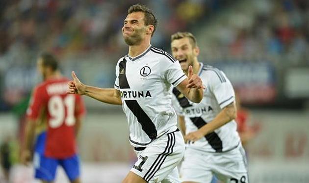 Лучший снайпер Легии Неманья Николич празднует свой очередной гол, legia.com