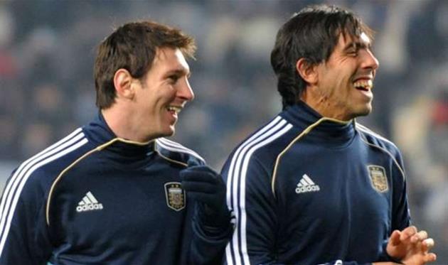 Месси и Тевес, Getty images