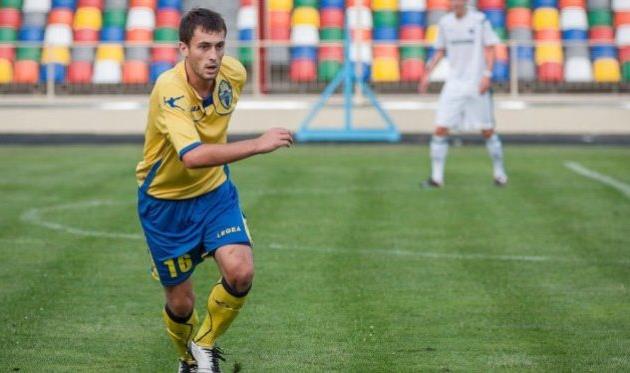 Бьогдан Семенец забивает, но теперь не за Тернополь, а за Полтаву, фото fc.ternopil.ua