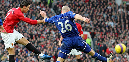 Роналду открывает счет в матче, фото bbc.co.uk