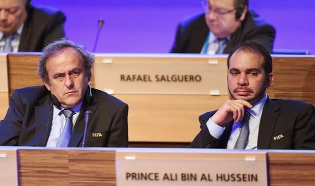 Аби бин Аль-Хуссейн и Мишель Платини, al-jazirahonline.com