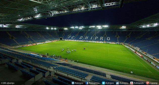 Днепр и Лацио сыграют при пустых трибунах Днепр-Арены, Facebook.com