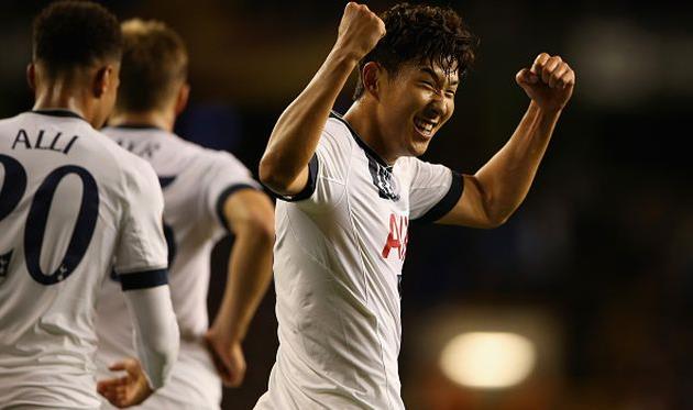 Сон Хын Мин дважды расписался в воротах Карабаха, Getty Images