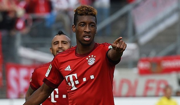 КИНГСЛИ КОМАН ОТМЕЧАЕТ ПЕРВЫЙ ГОЛ ЗА БАВАРИЮ, GETTY IMAGES