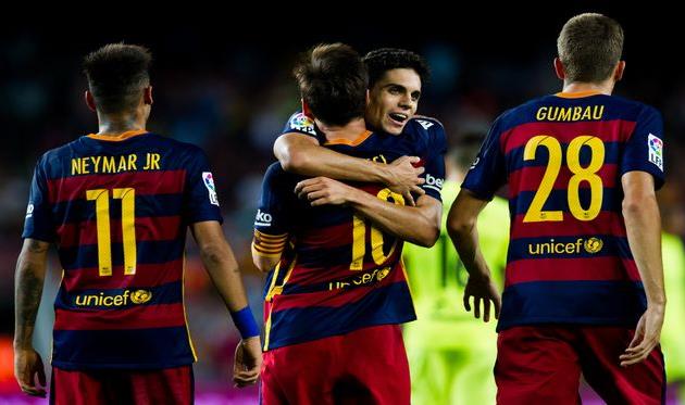 Барселона празднует победу, Getty Images