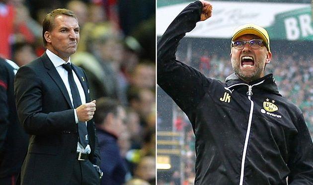 Брендан Роджерс и Юрген Клопп, telegraph.co.uk