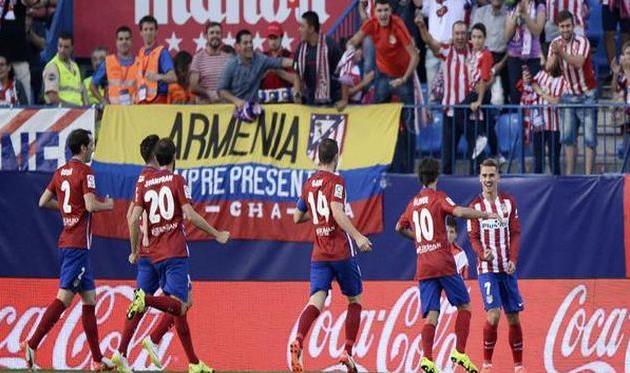 Атлетико празднует победу, LaLiga