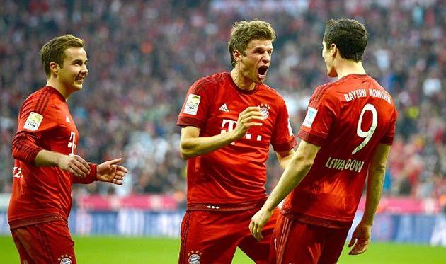 Марио Гетце, Томас Мюллер, Роберт Левандовски, Getty Images