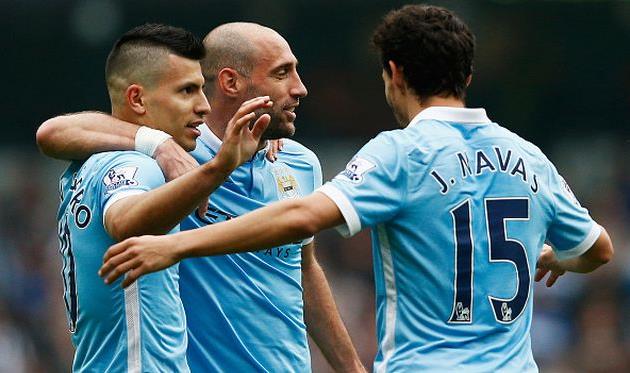 Серхио Агуэро, Пабло Сабалета, Хесус Навас, Getty Images