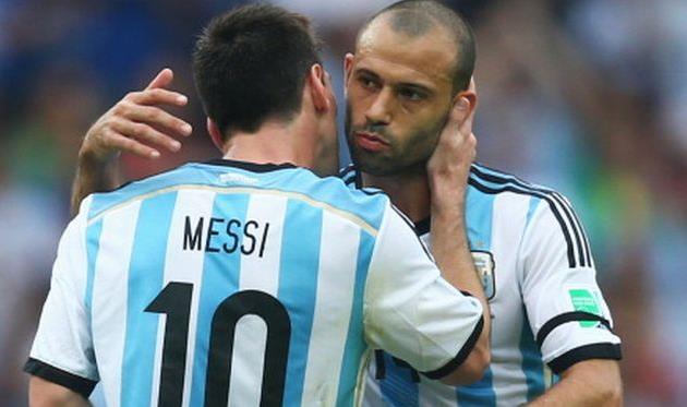 Лионель Месси и Хавьер Маскерано, Getty Images