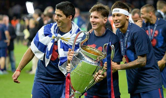 Луис Суарес, Лионель Месси, Неймар, Getty Images