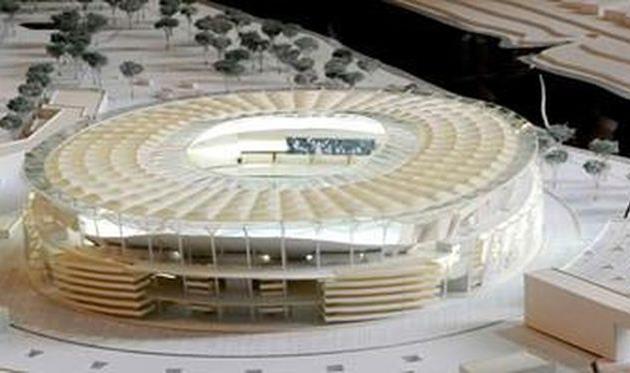 Макет будущего стадиона Ромы, romanews.eu
