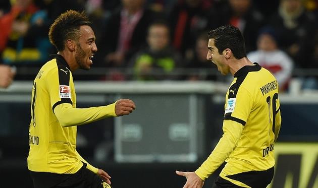 Пьер-Эмерик Обамеянг (слева) и Генрих Мхитарян (справа), Getty Images