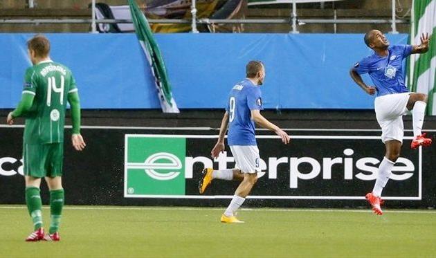 Камара празднует взятие ворот Селтика, фото Getty Images