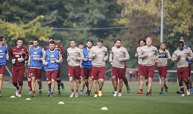 Игроки Торино на тренировке, torinofc.it